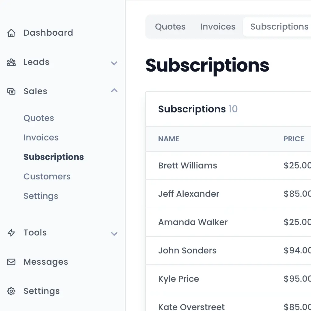 Subscription Billing